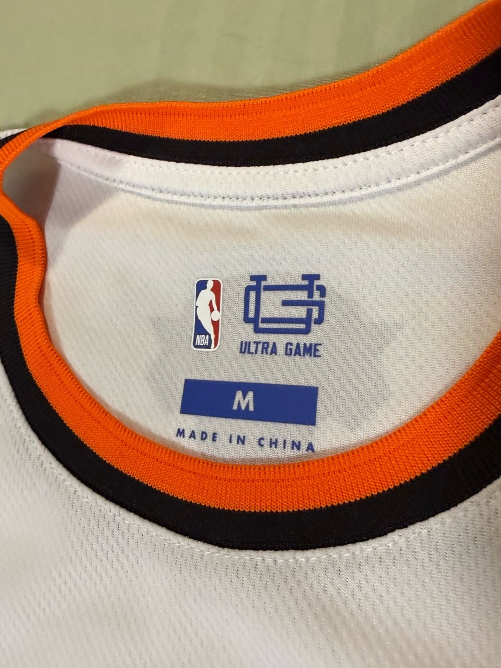 NBA New York Knicks Patch Logo Tag — White, Orange & Blue - Picture 4 of 5